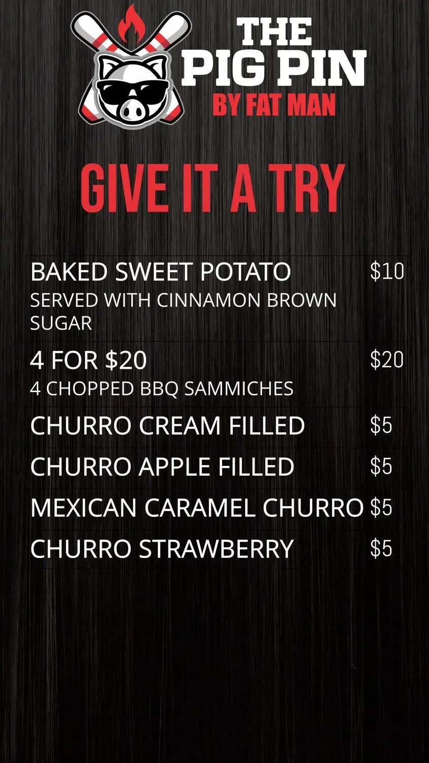 The Pig Pin by Fat Man Menu - Updated November 2025