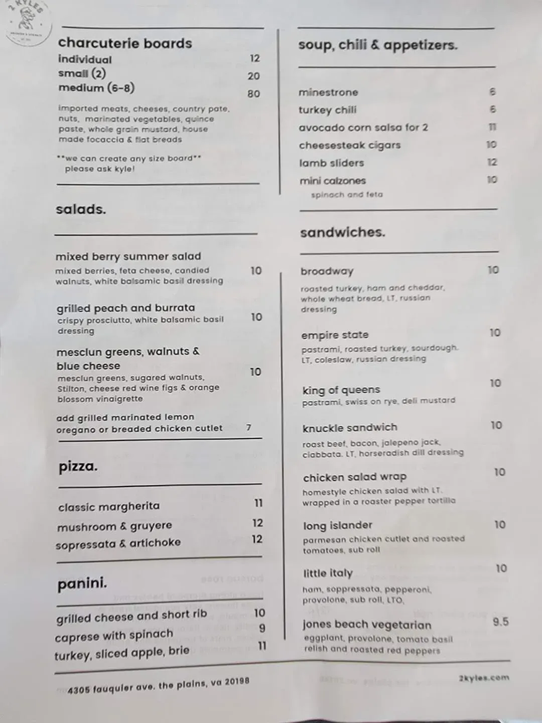 Menu 2