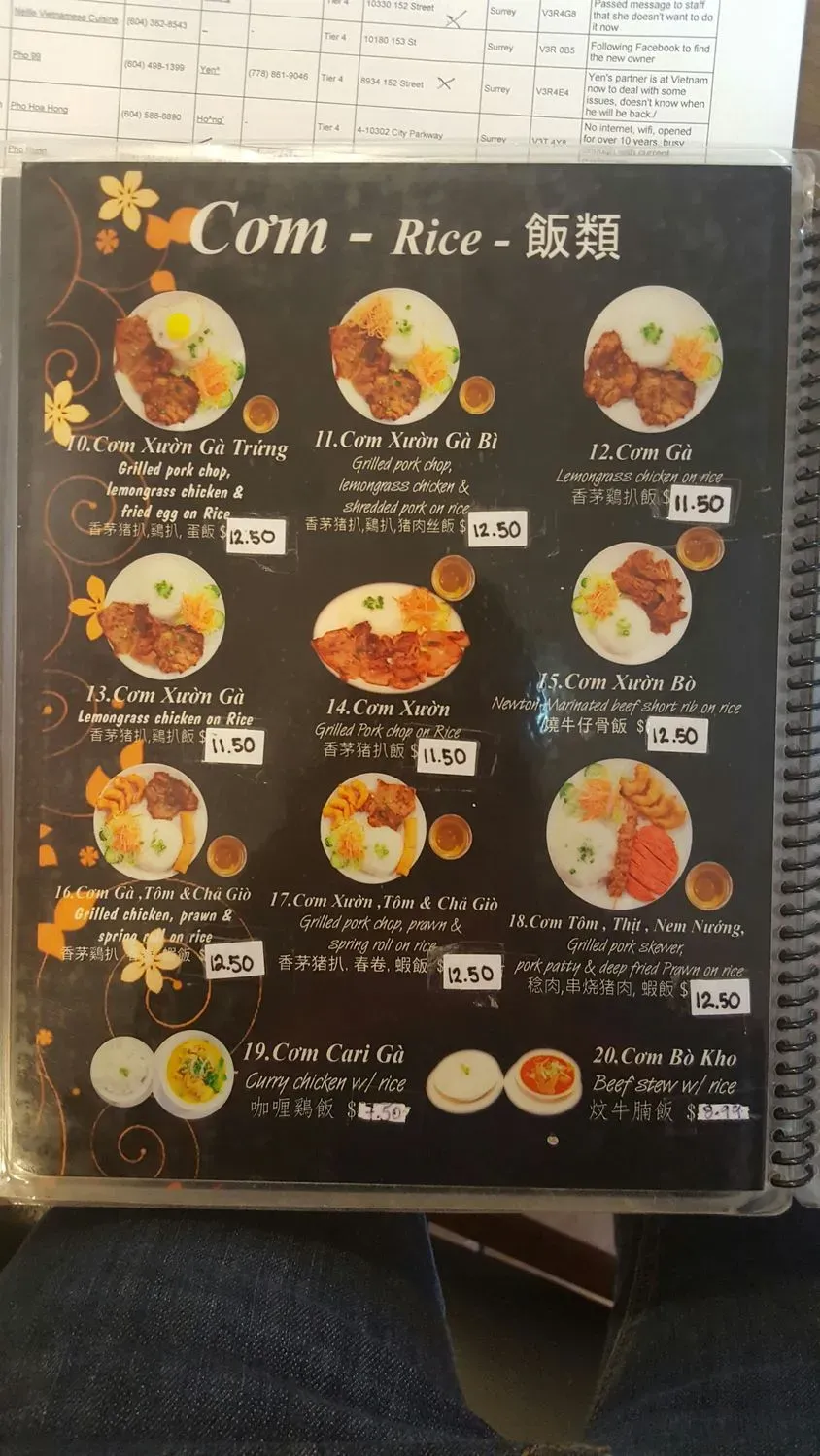 Menu 5