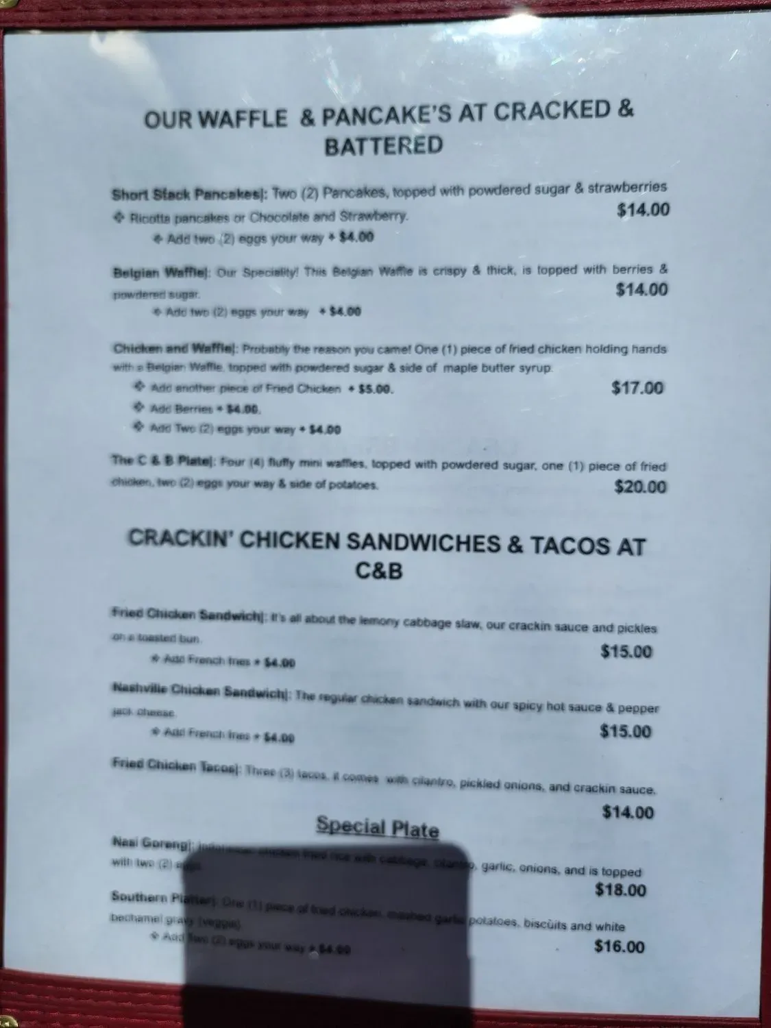 Menu 5