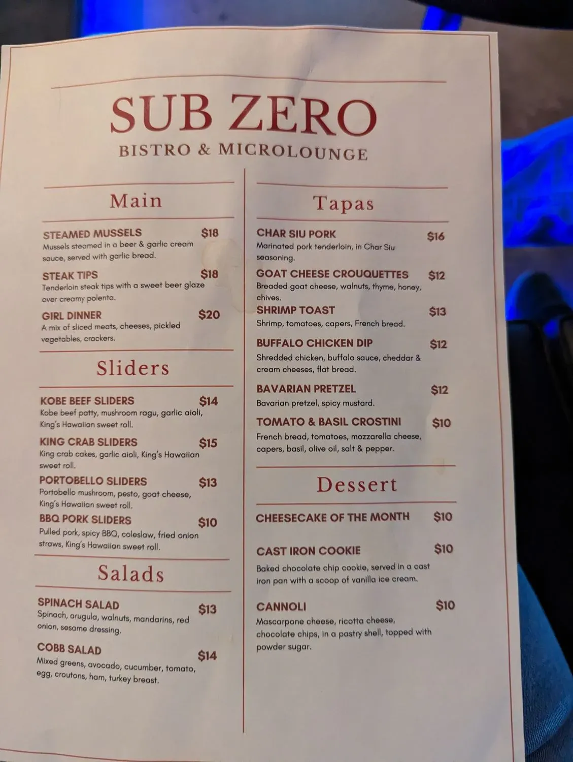 Menu 2