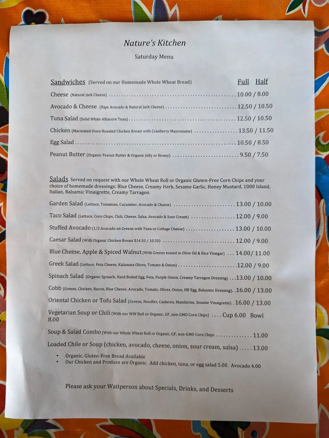 Menu 4