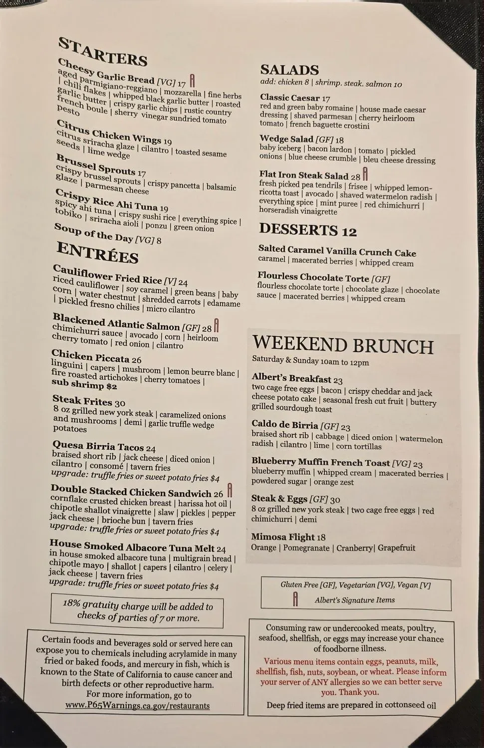 Menu 1