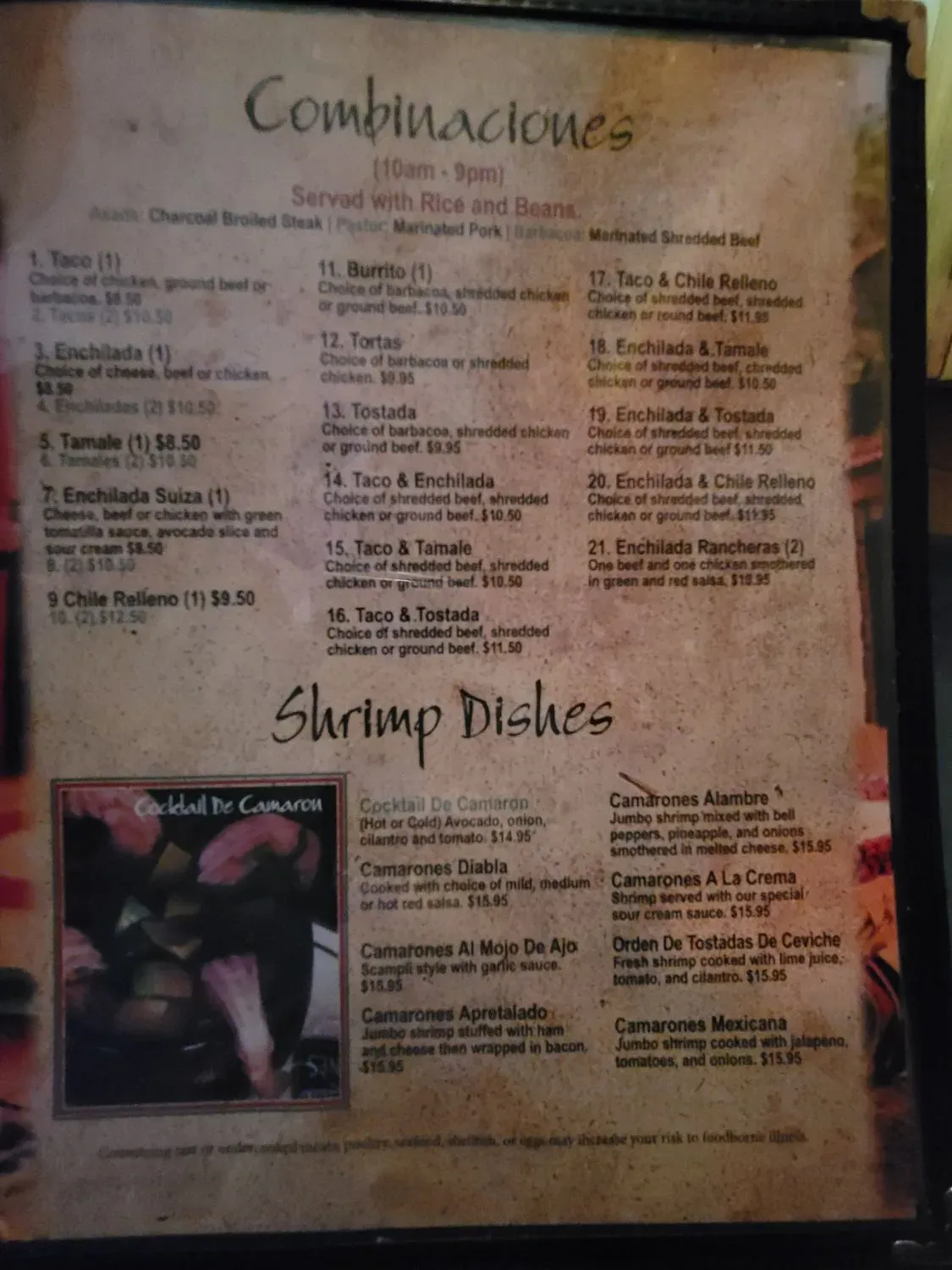 La Mesa Mexican Restaurant Menu - Updated November 2025