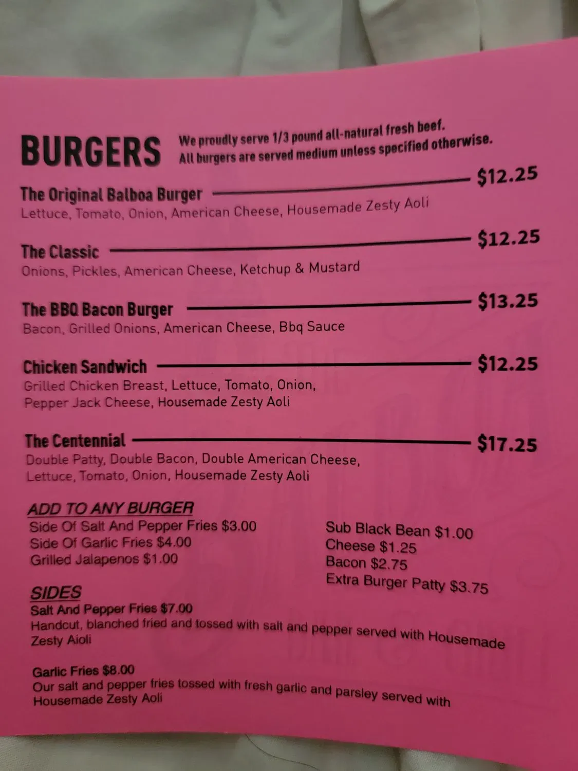 Menu 3