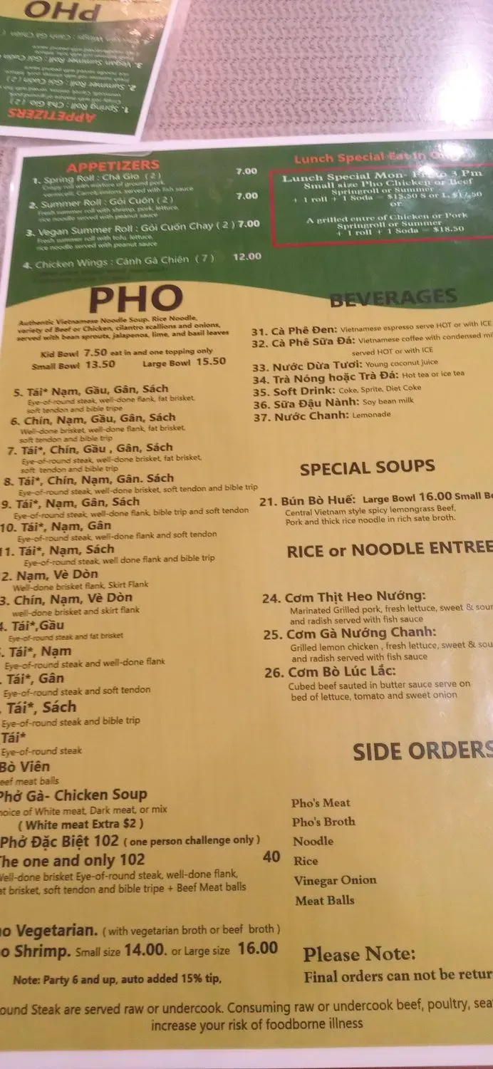 Menu 5