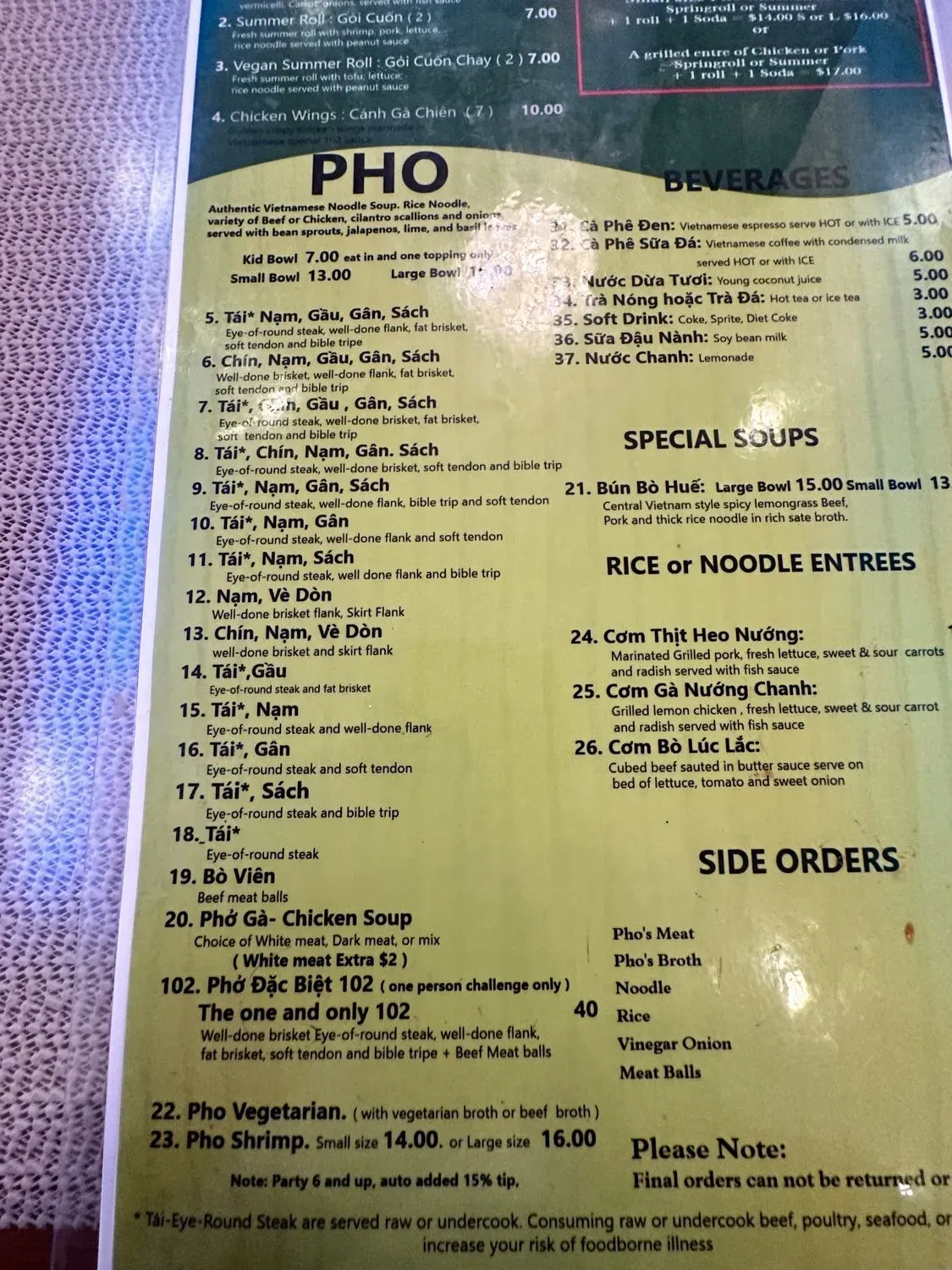 Menu 4