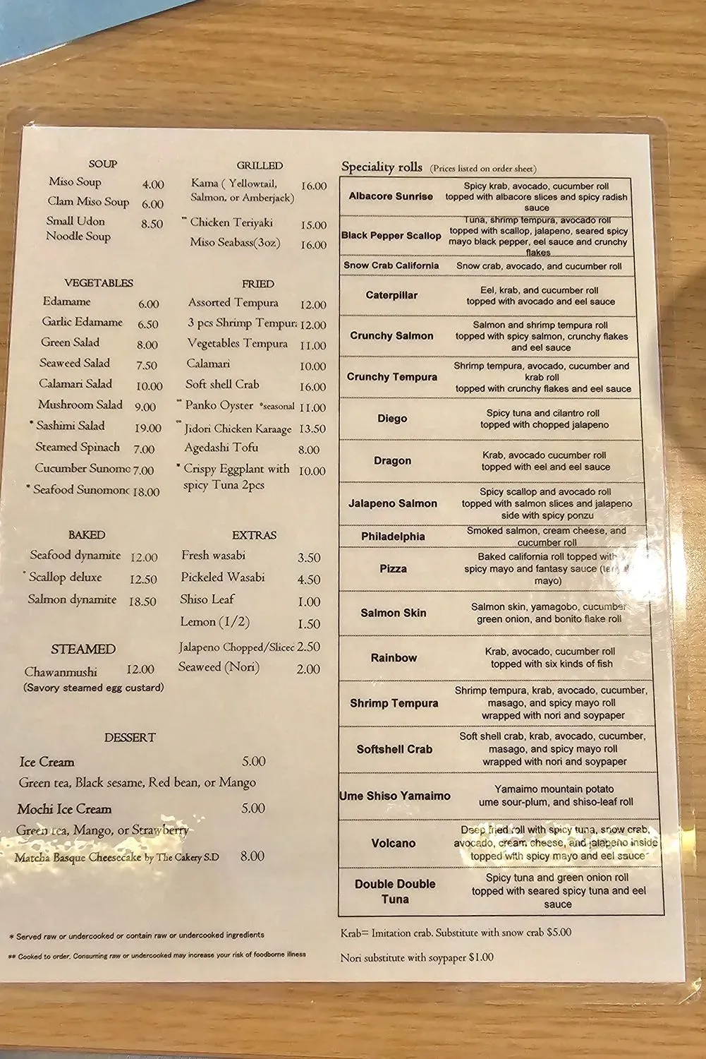 Menu 3