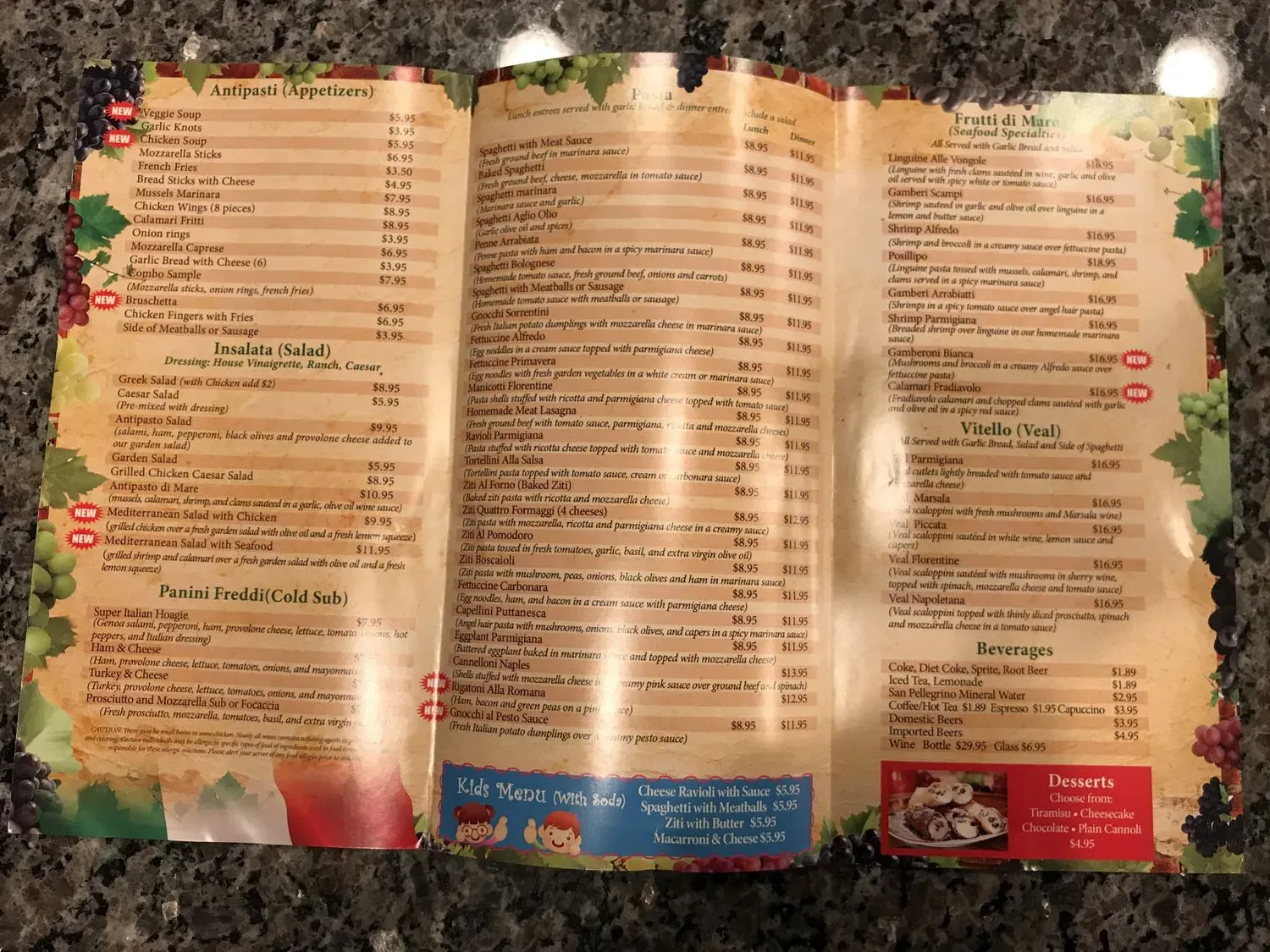 Menu 5