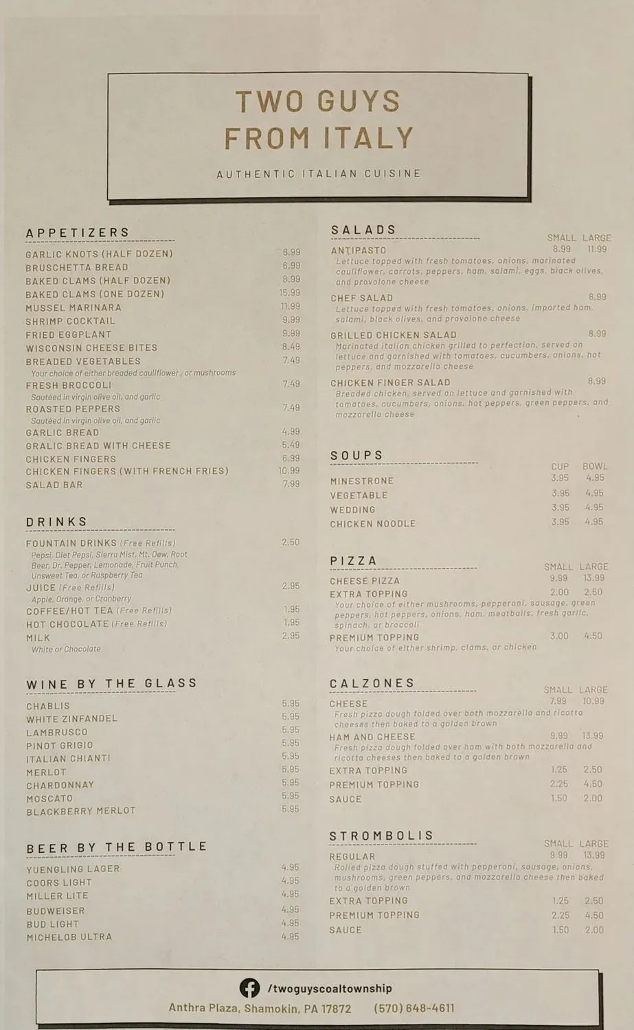 Menu 2