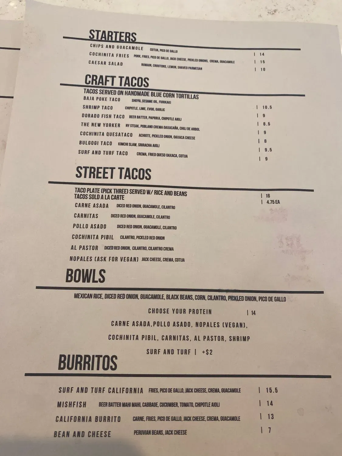 Menu 2