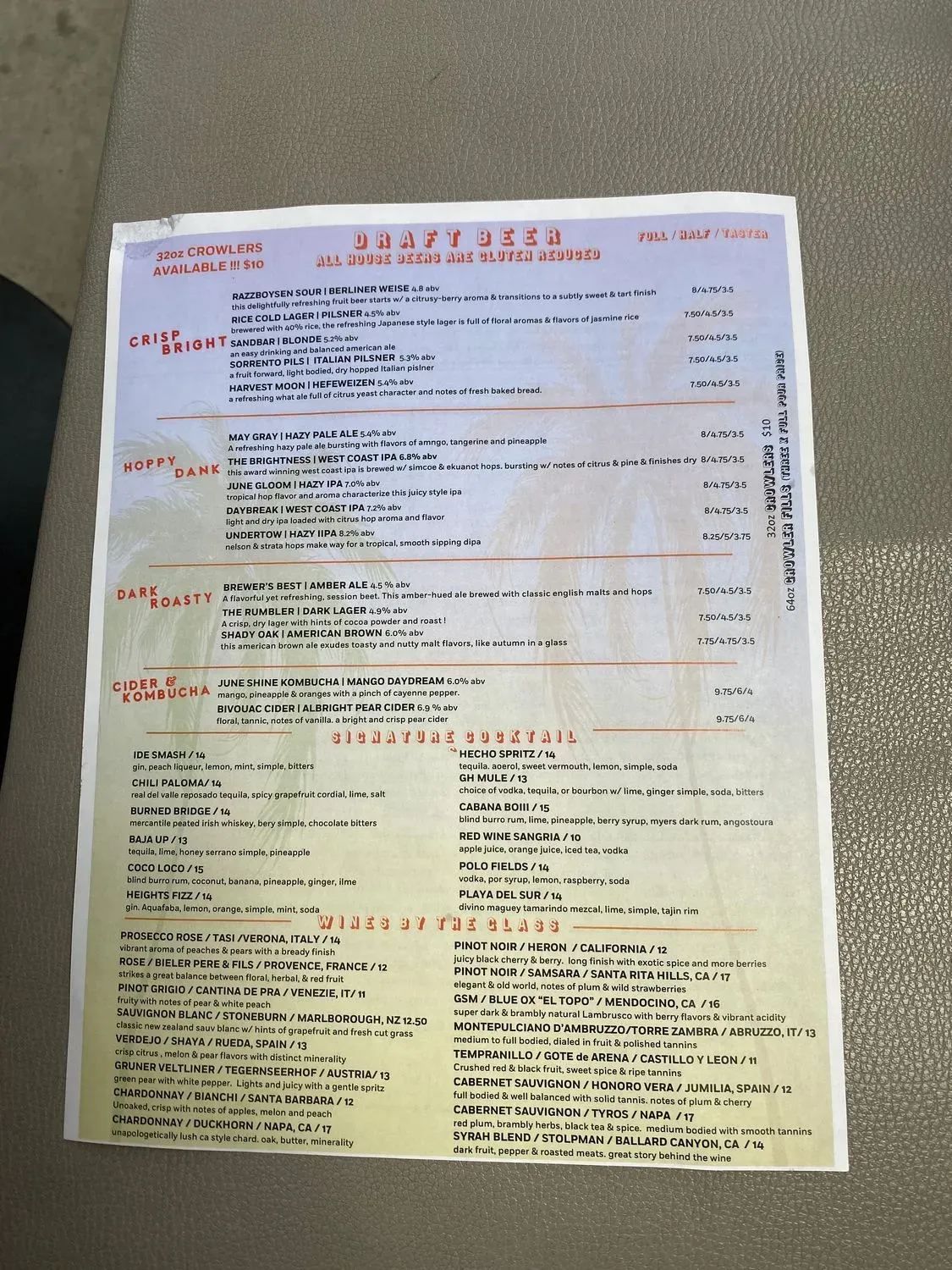 Menu 5