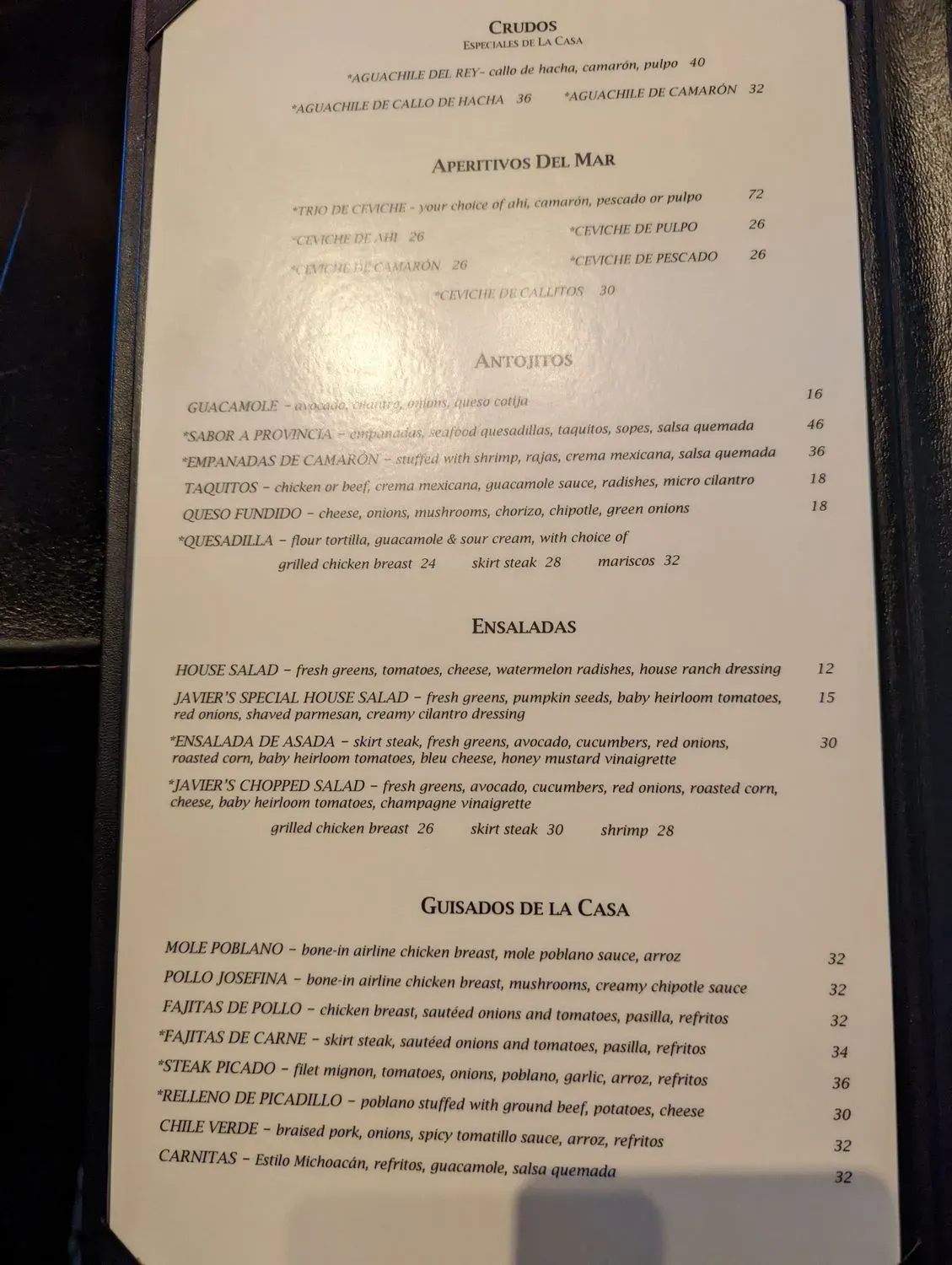 Menu 5