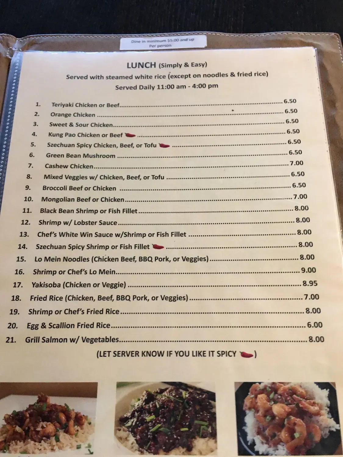 Menu 5