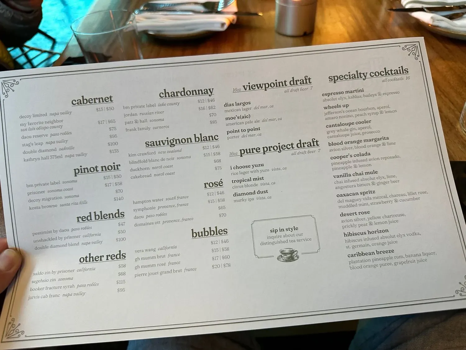 Menu 5