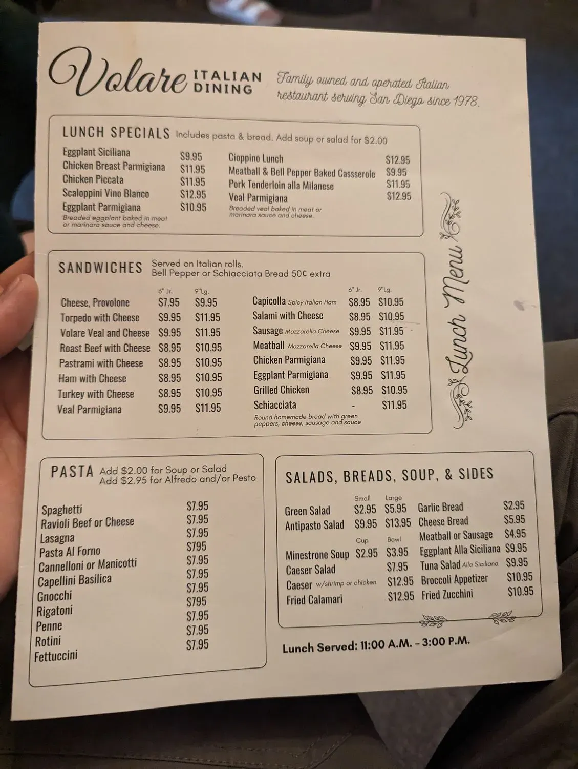 Menu 5