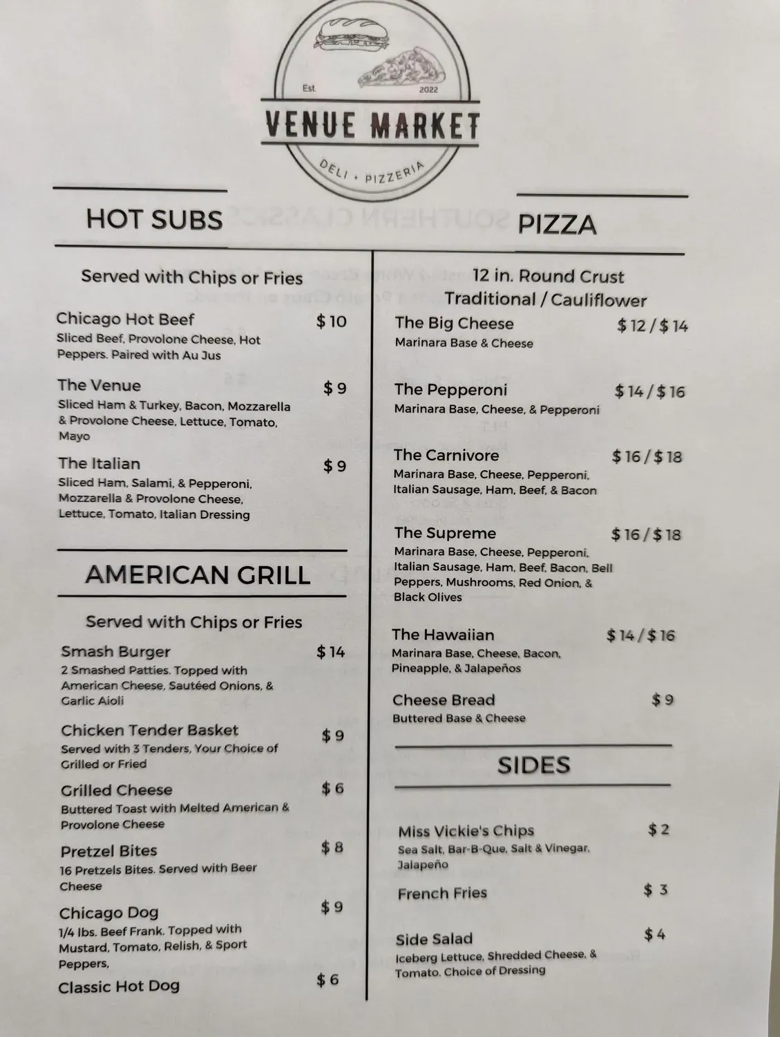 Menu 2