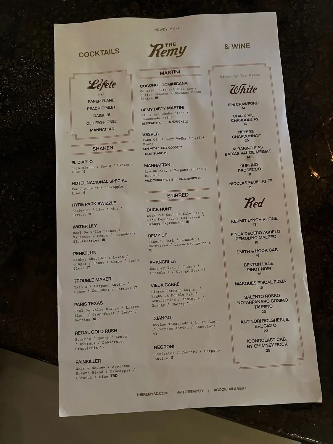 Menu 5