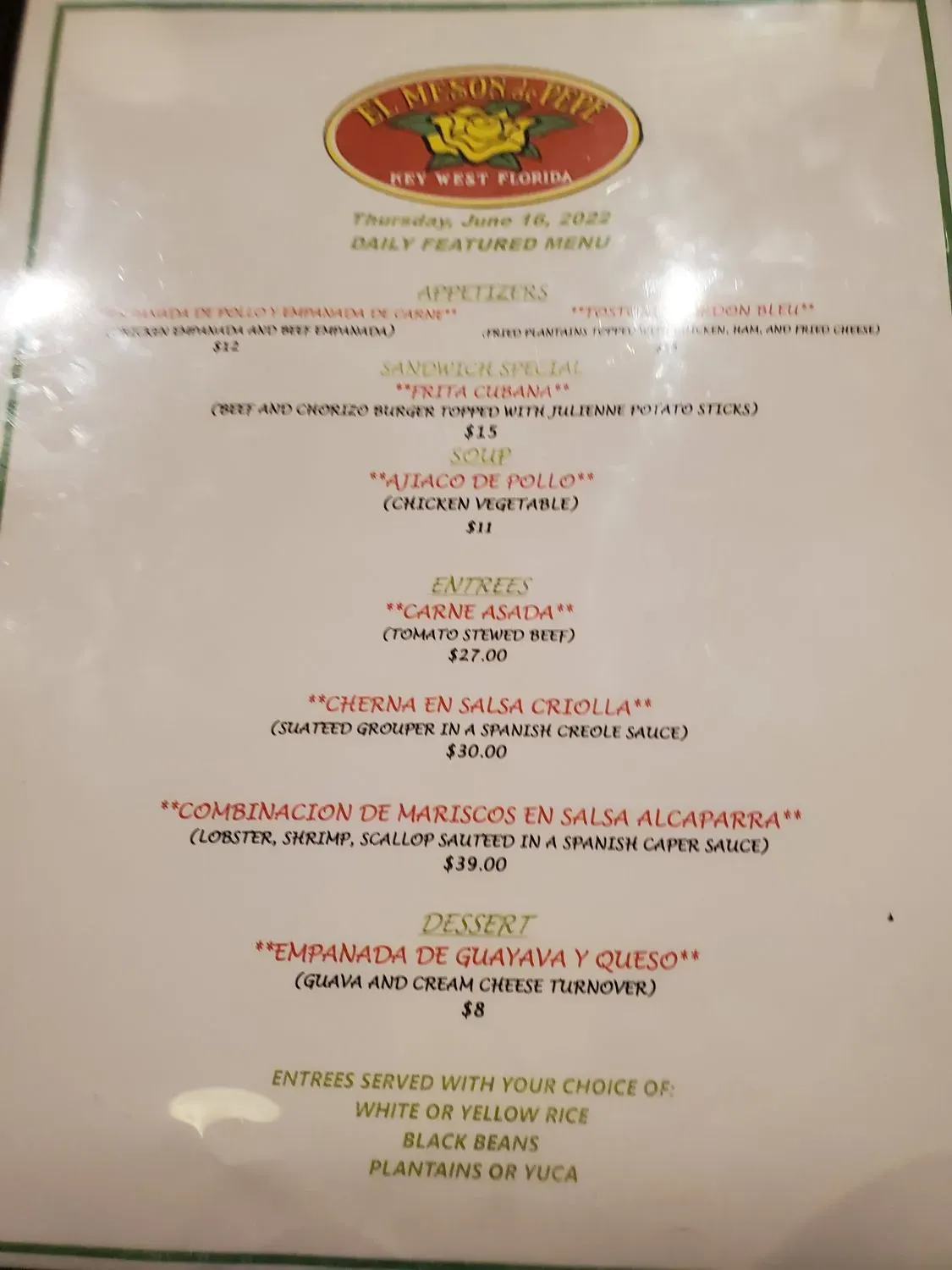 Menu 4