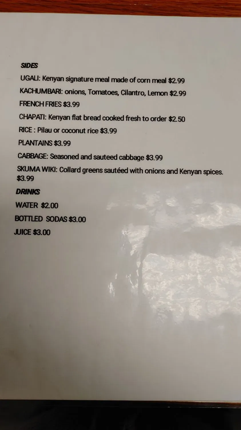 Menu 5