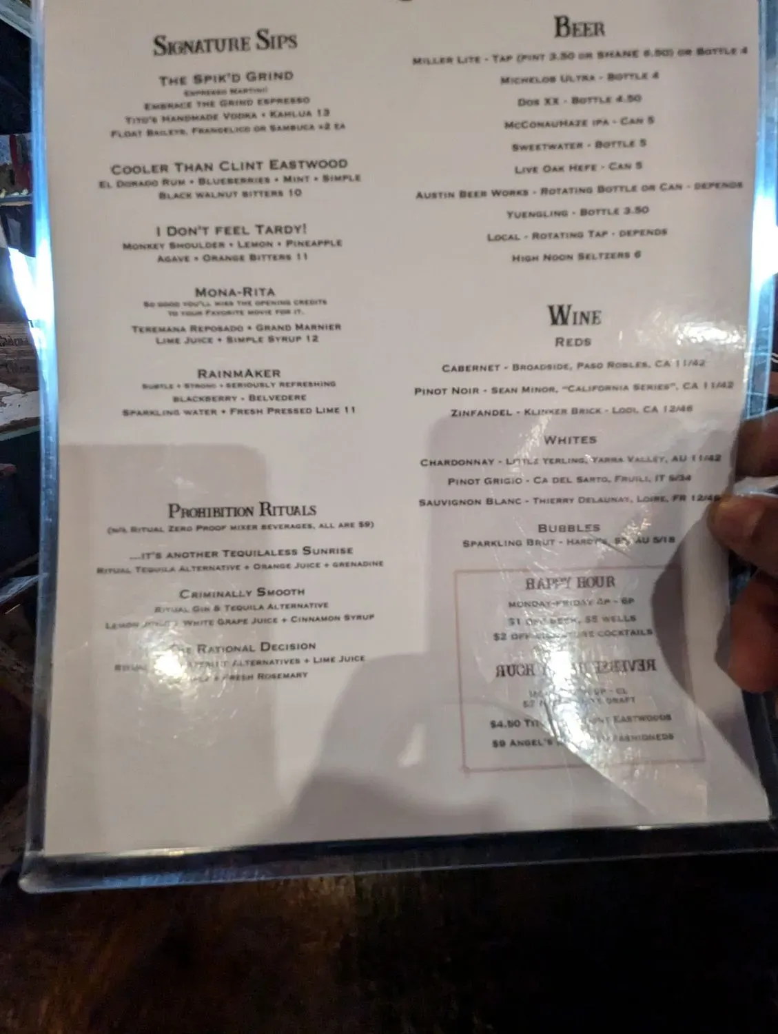 Menu 5