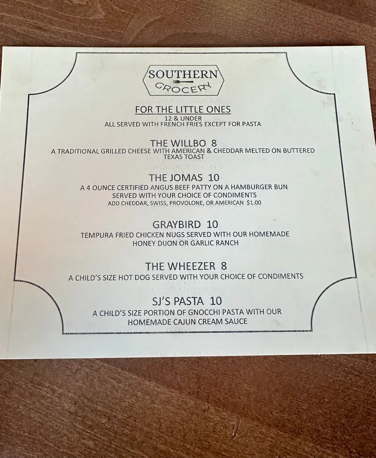 Menu 1