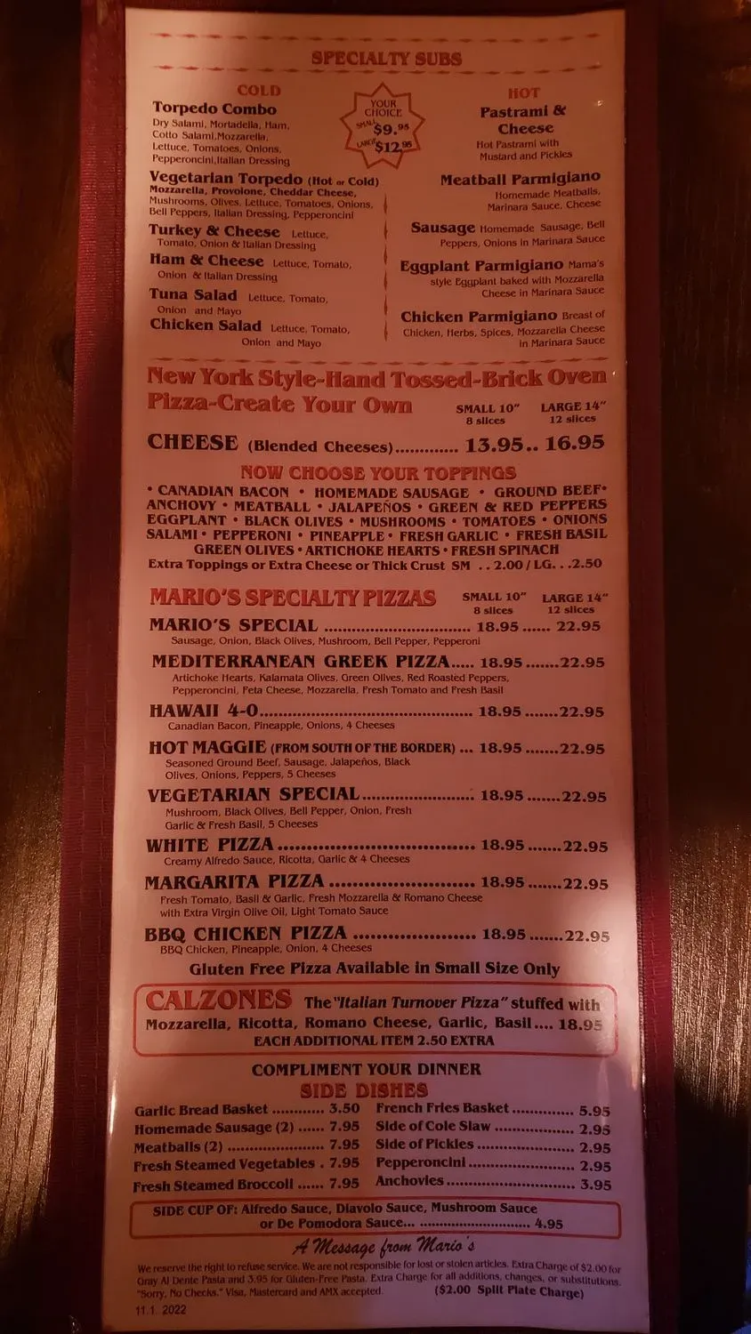 Menu 2