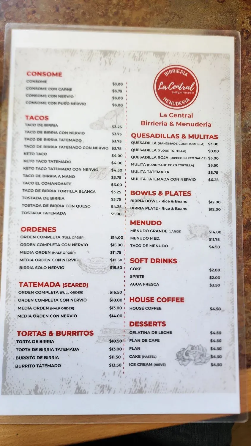 Menu 1