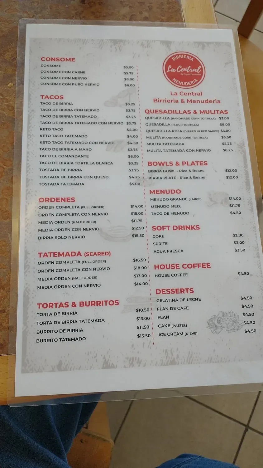 Menu 4