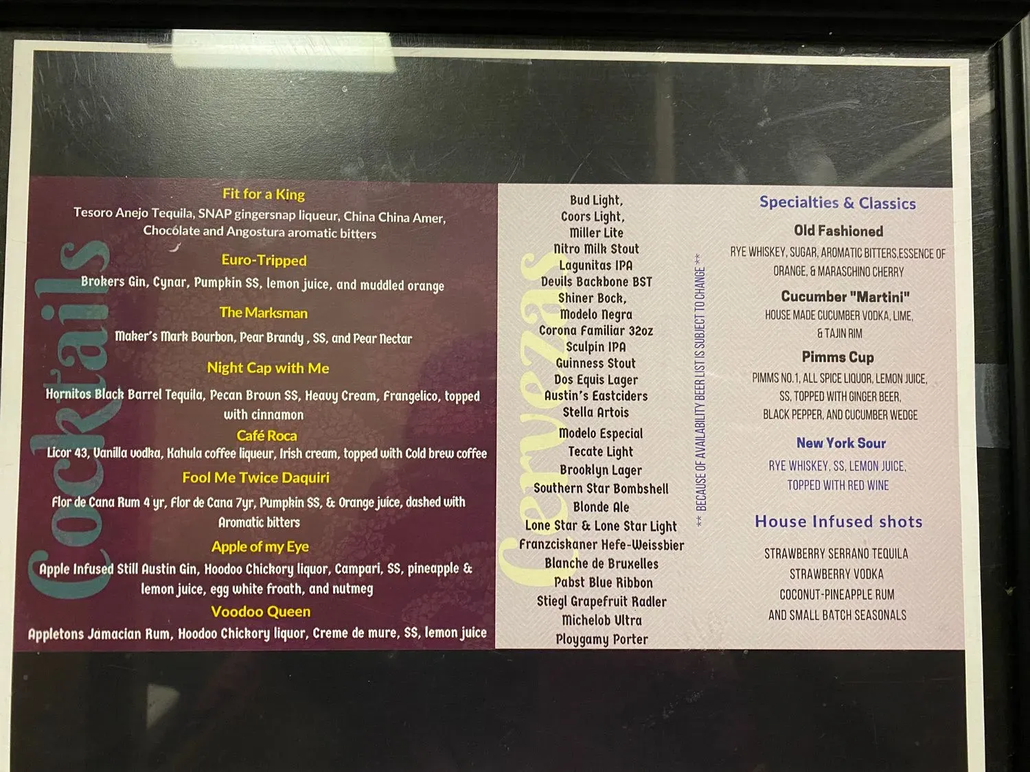 La Roca Cantina Menu - Updated November 2025