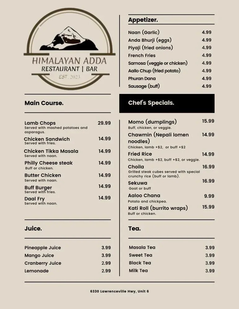 Menu 2