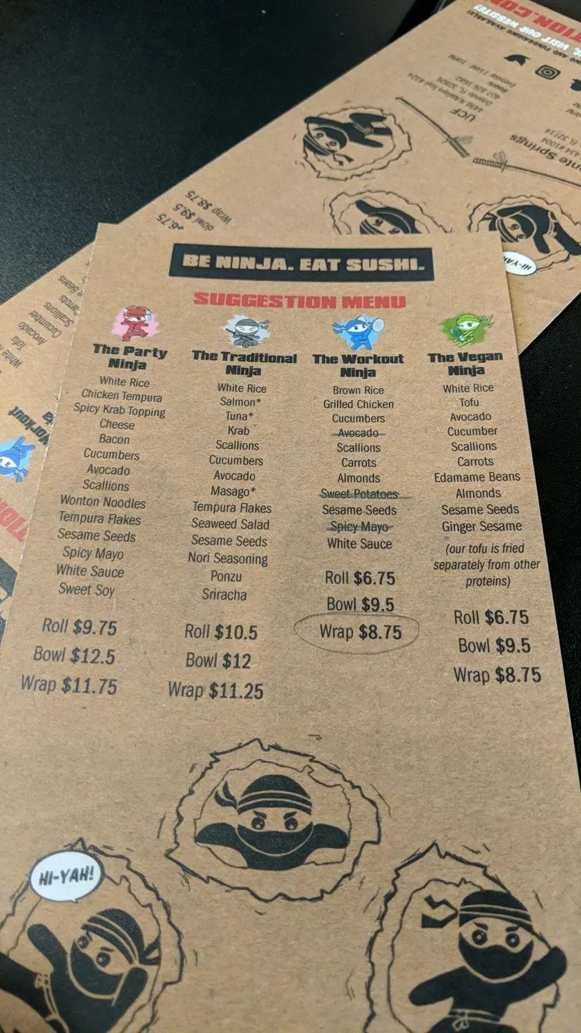 Menu 5