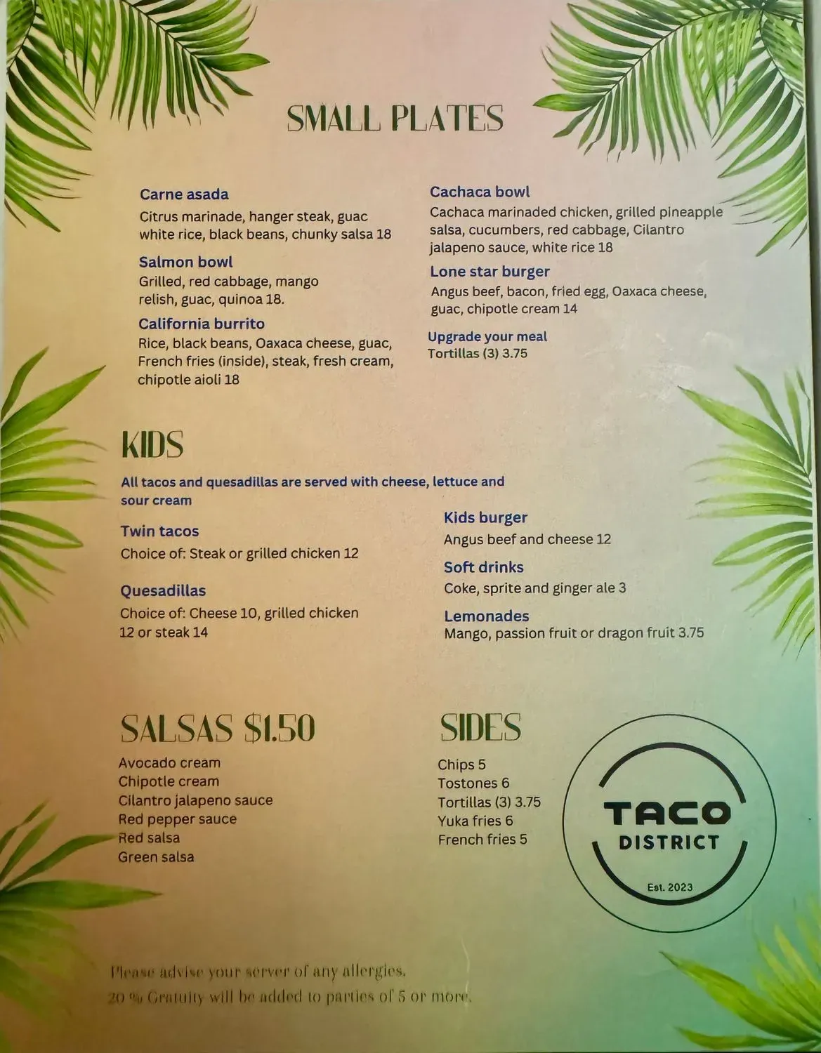 Menu 6