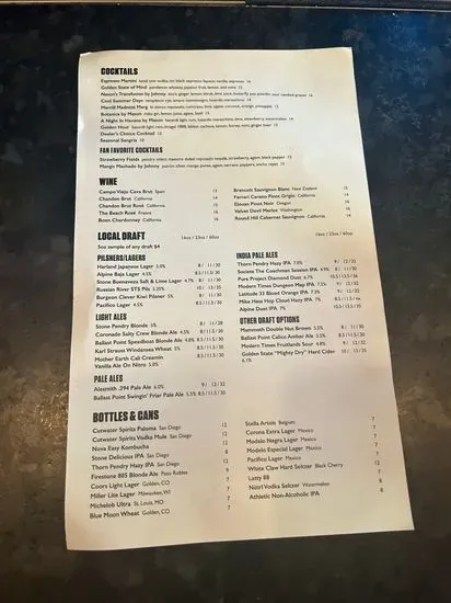 Menu 5