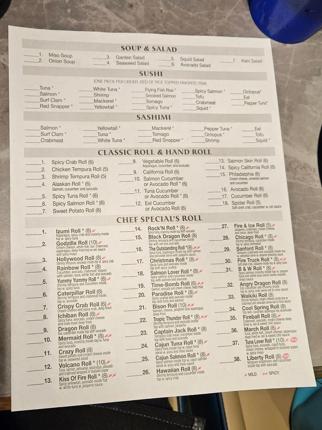 Izumi Sushi & Hibachi All You Can Eat Menu - Updated November 2025