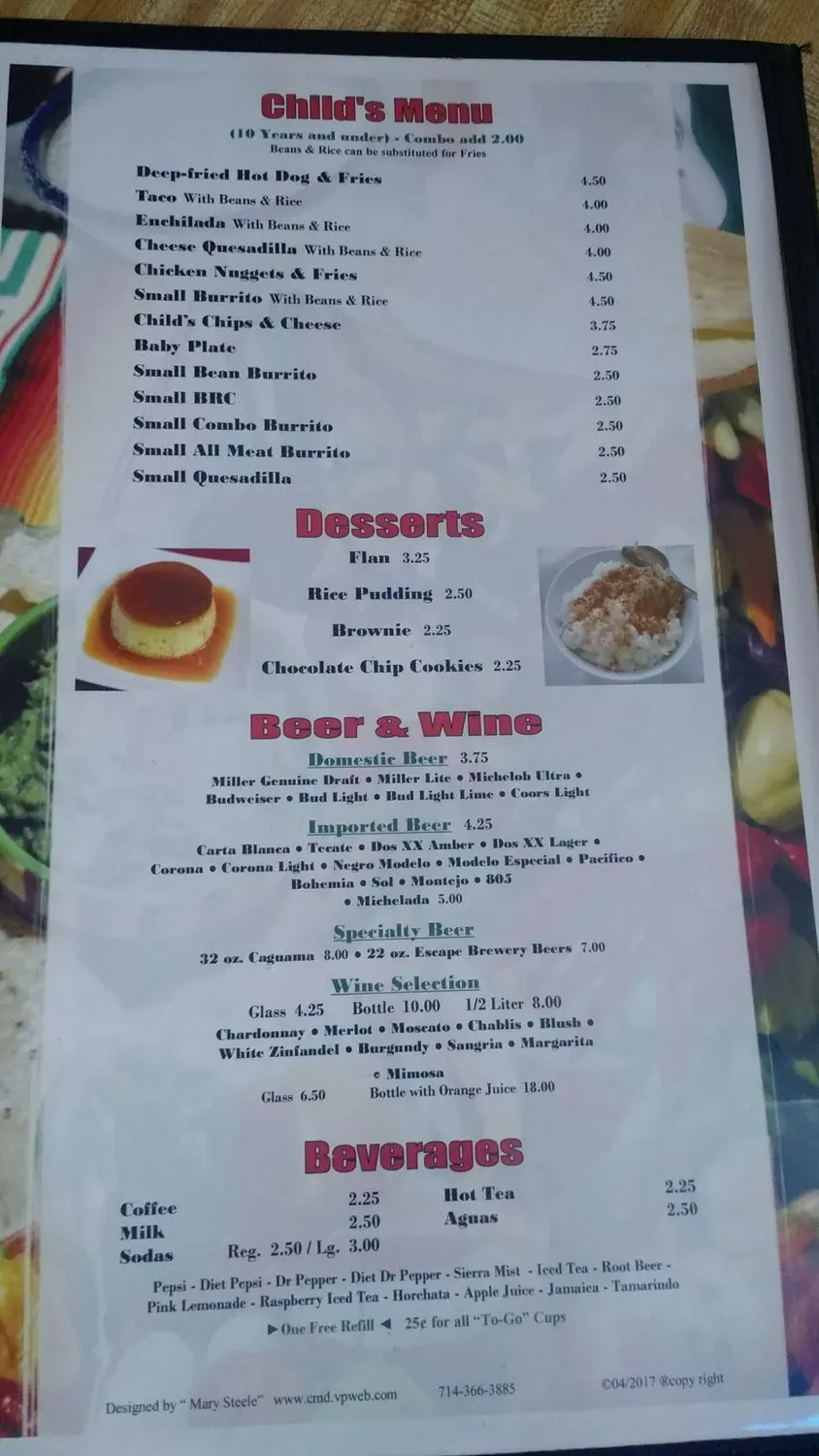 Menu 5