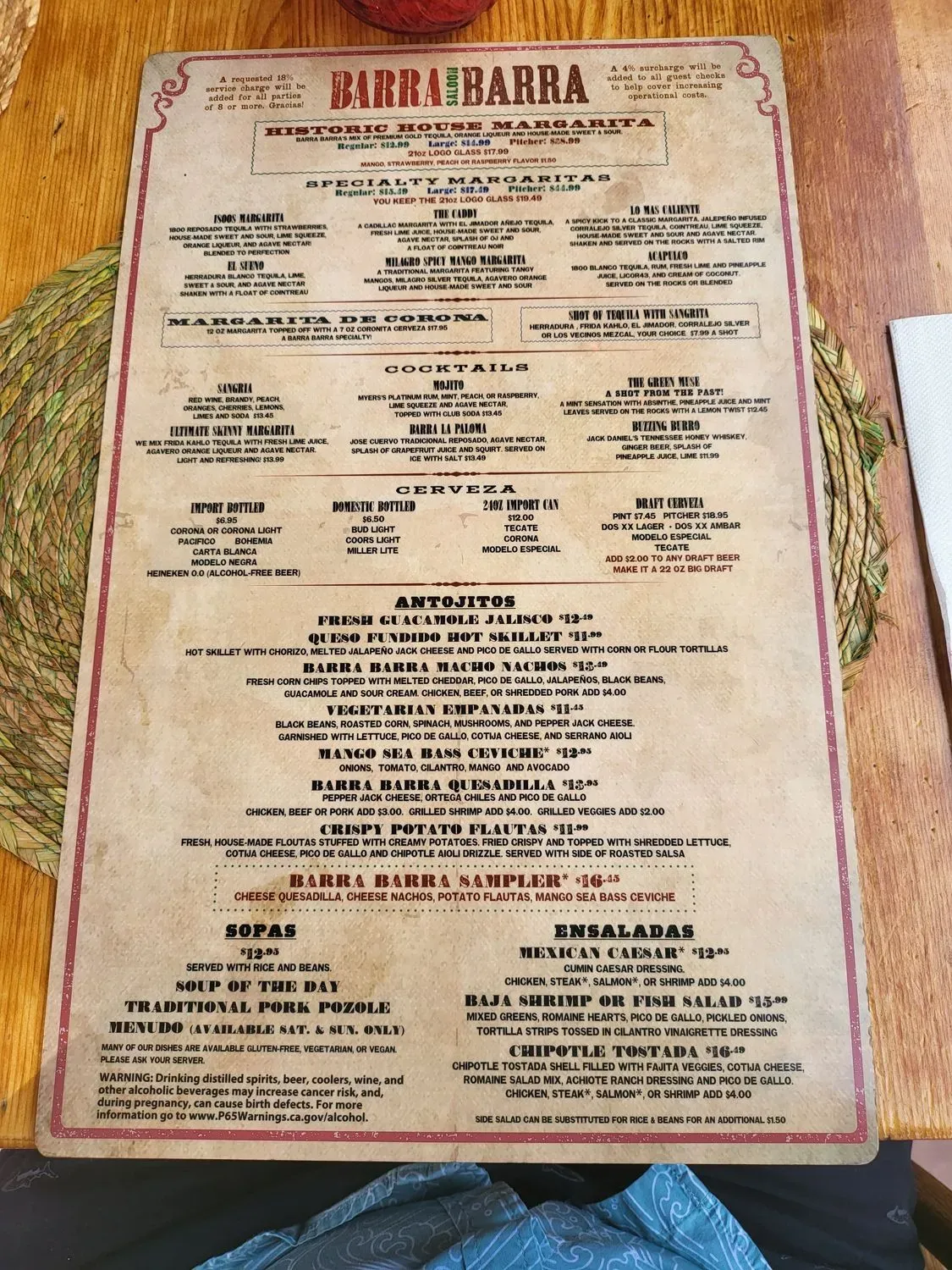 Menu 5