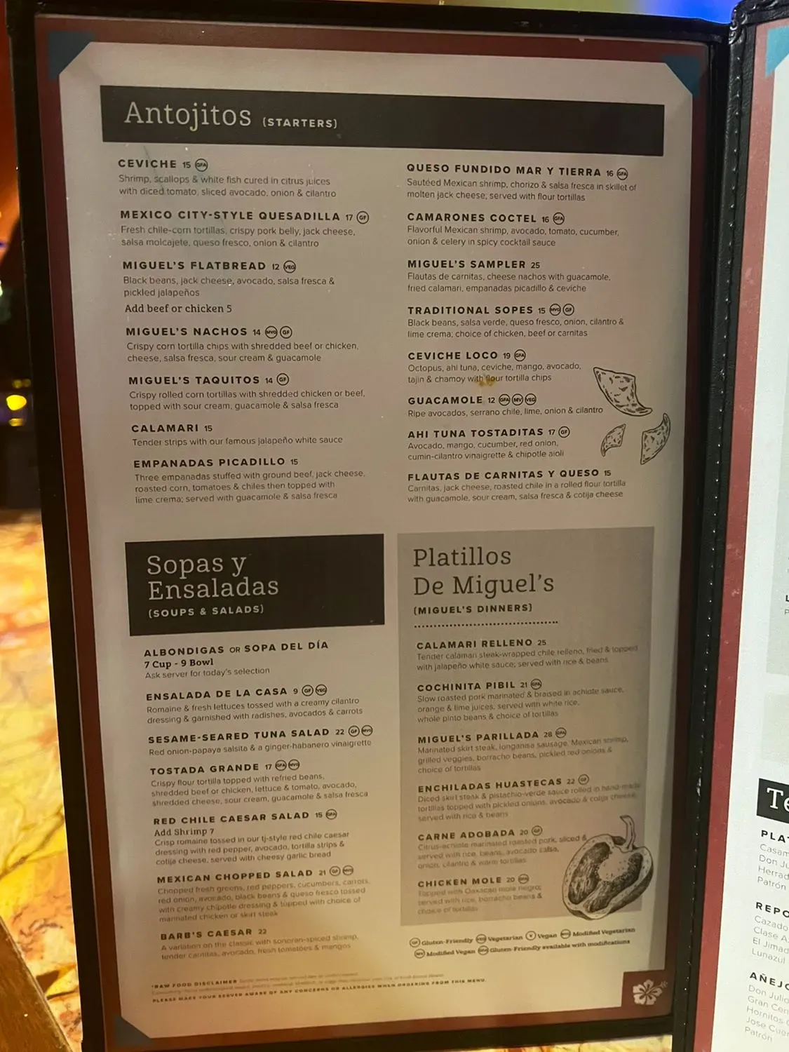 Menu 5