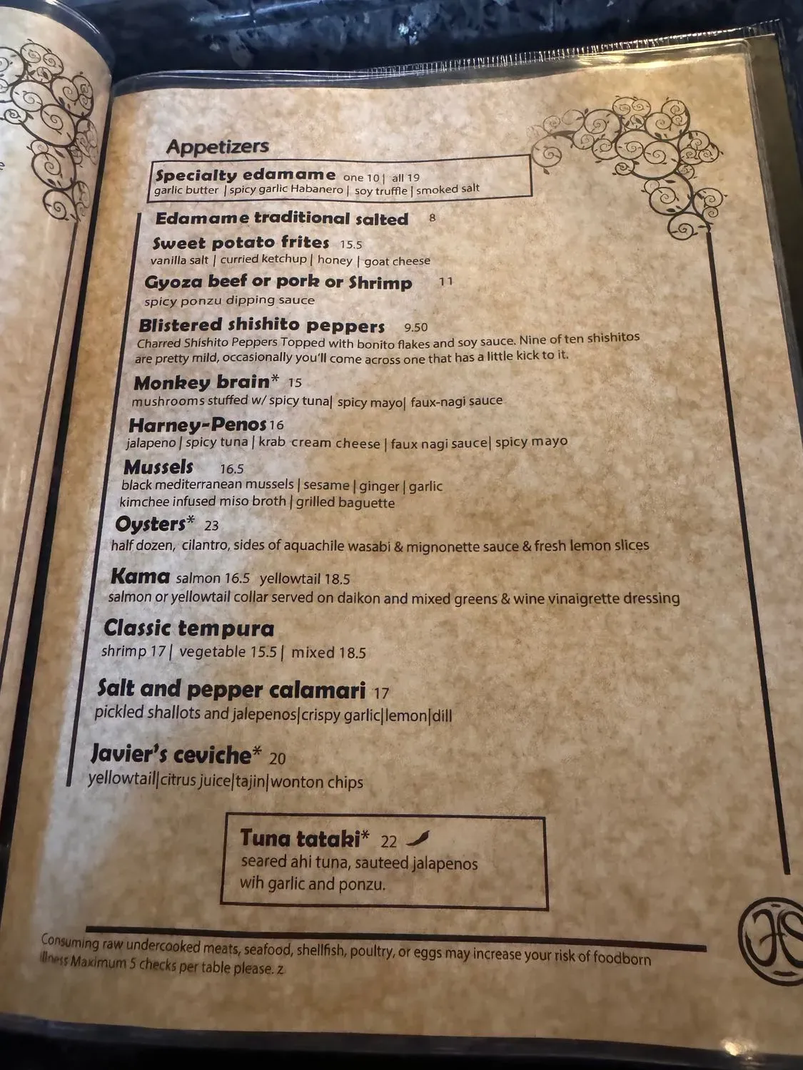 Menu 5