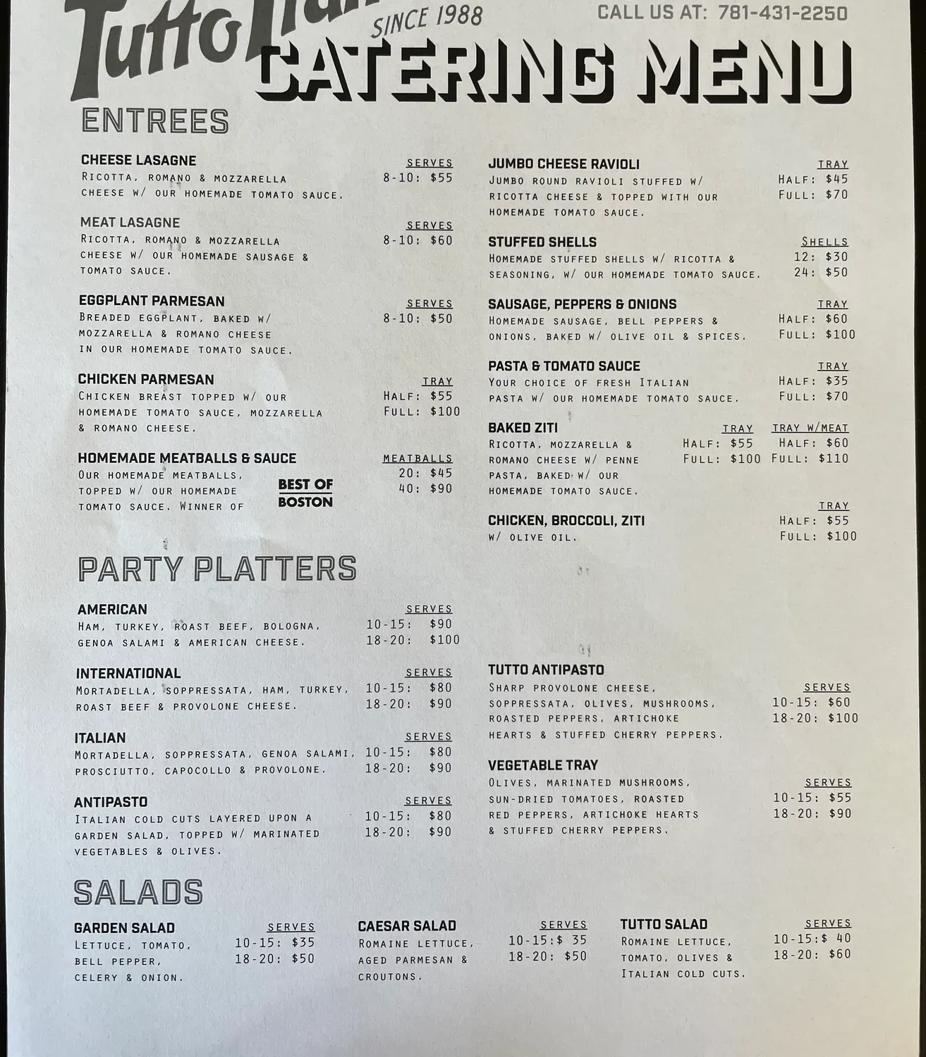 Menu 1