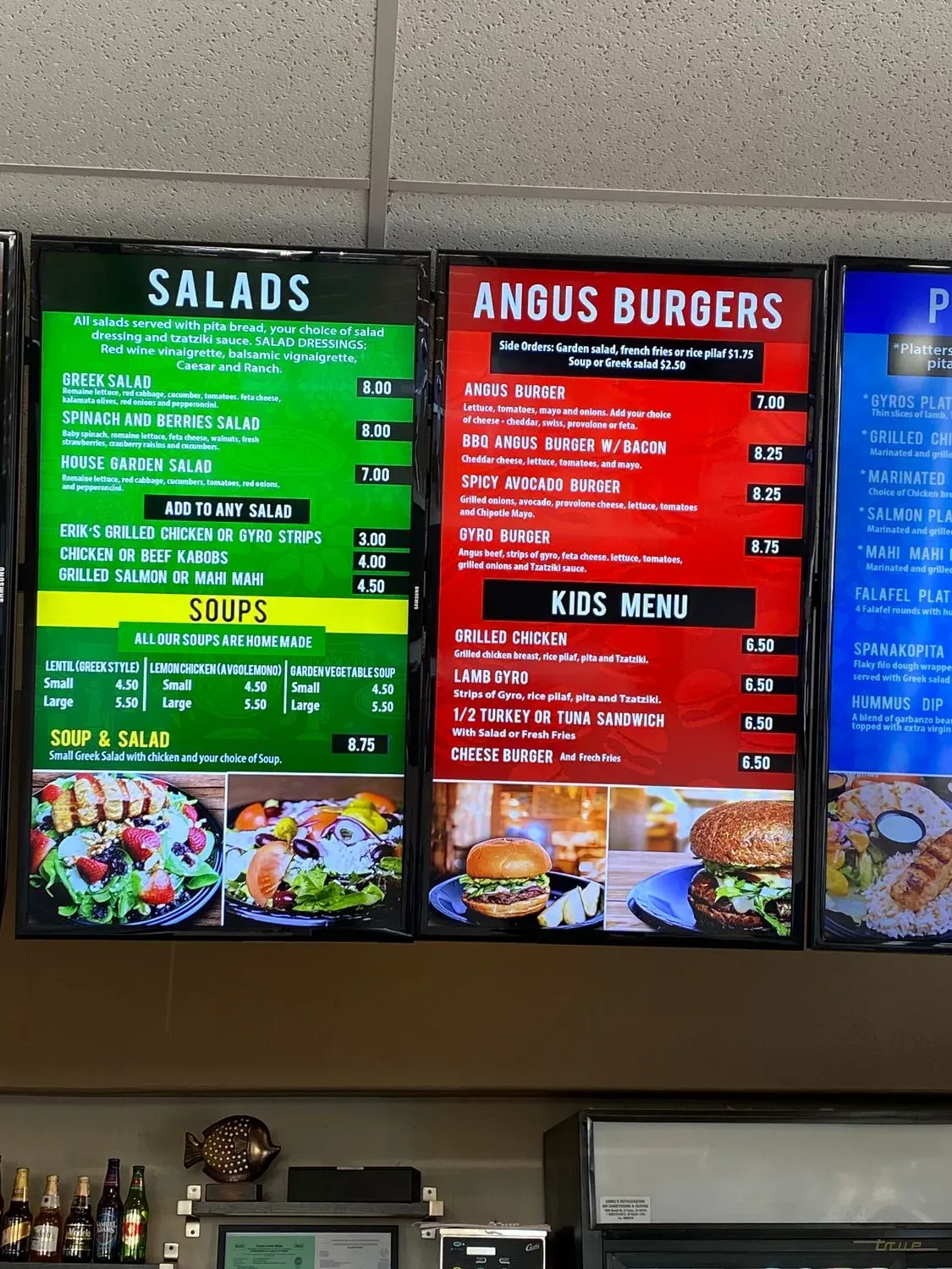 Erik's Fresh Grill Menu - Updated November 2025