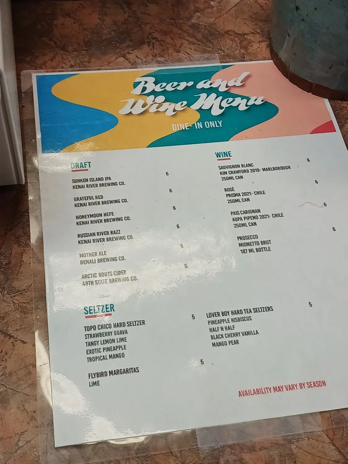 Menu 4