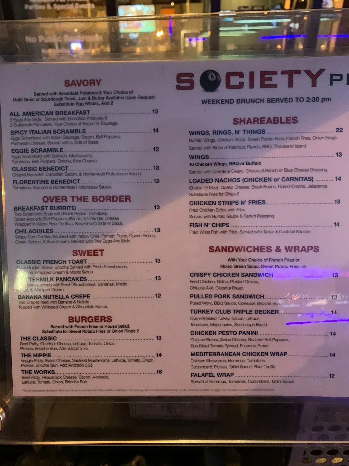 Menu 2