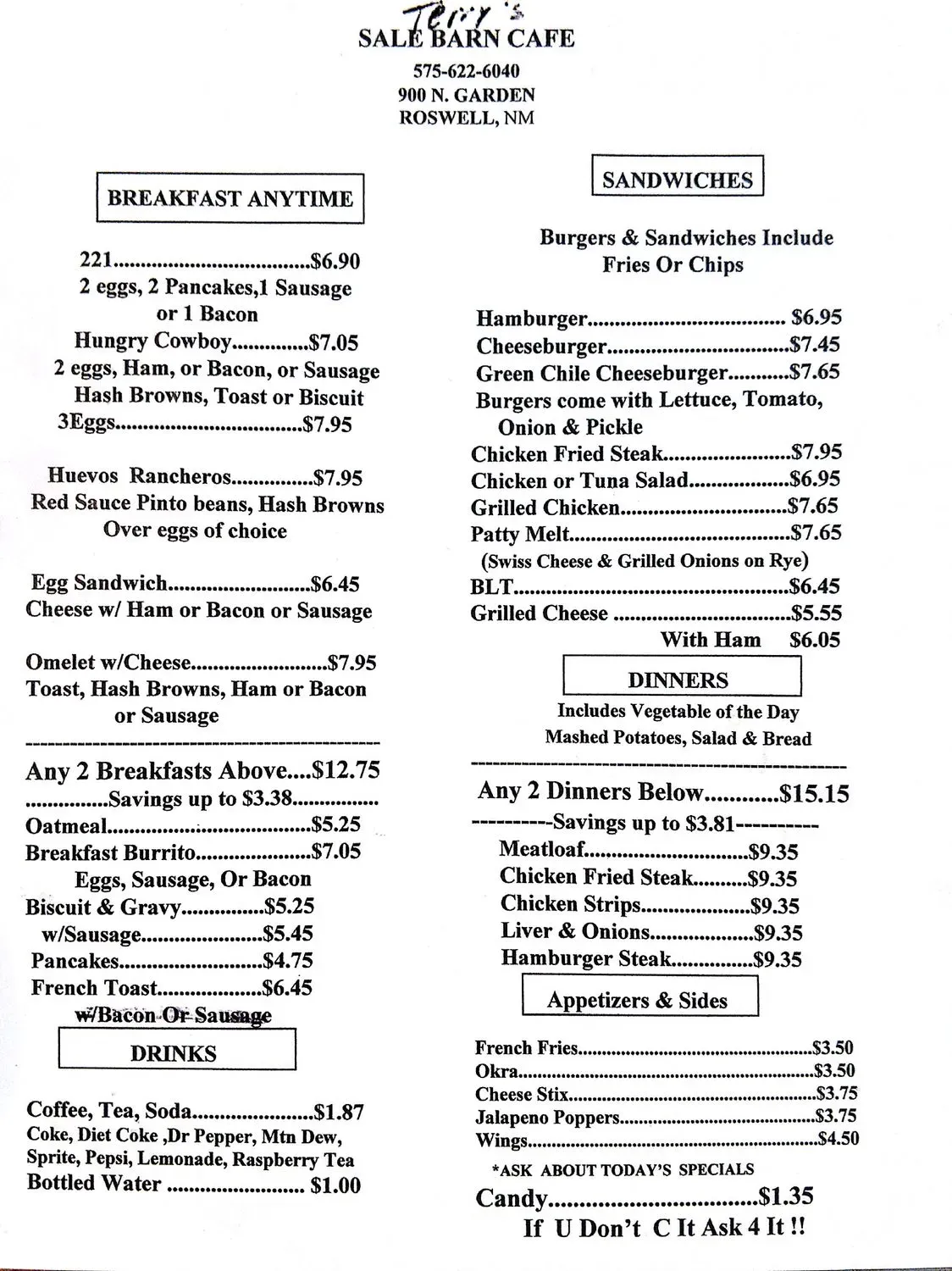 Menu 1