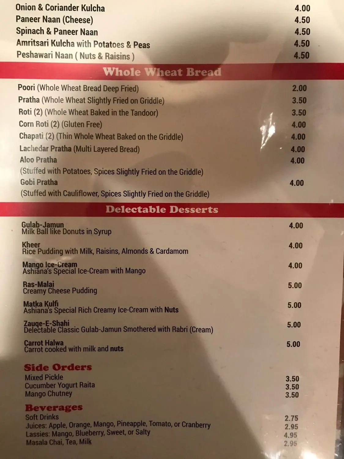 Menu 4