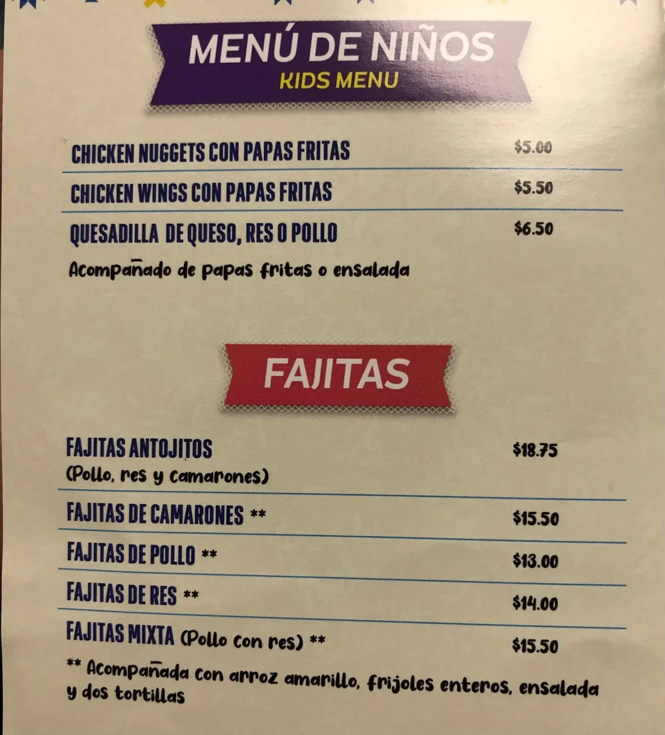 Menu 5