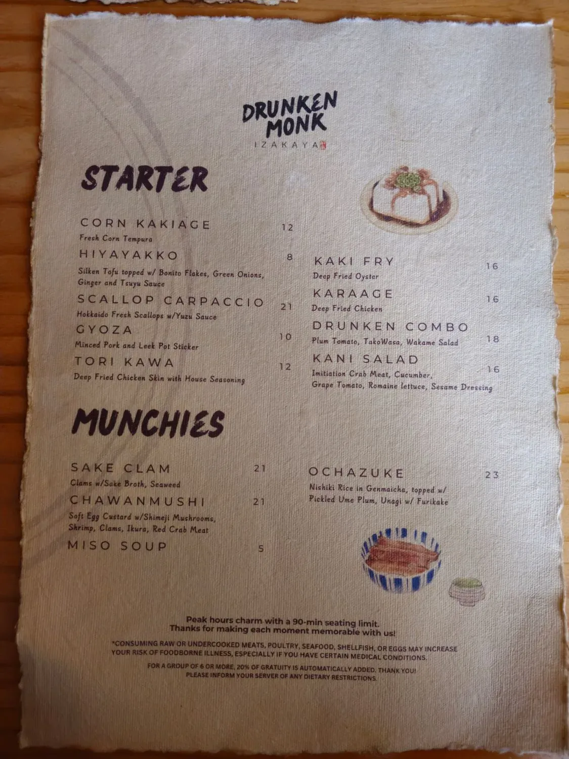 Menu 6