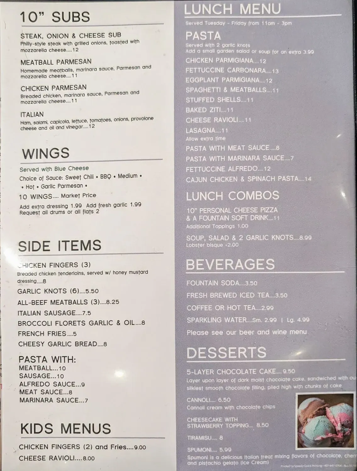 Menu 2