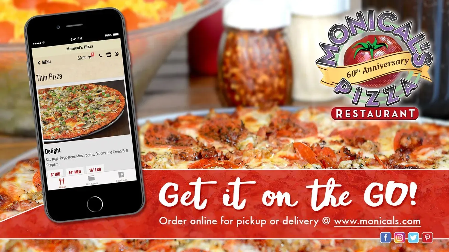Monical's Pizza Menu - Updated November 2025