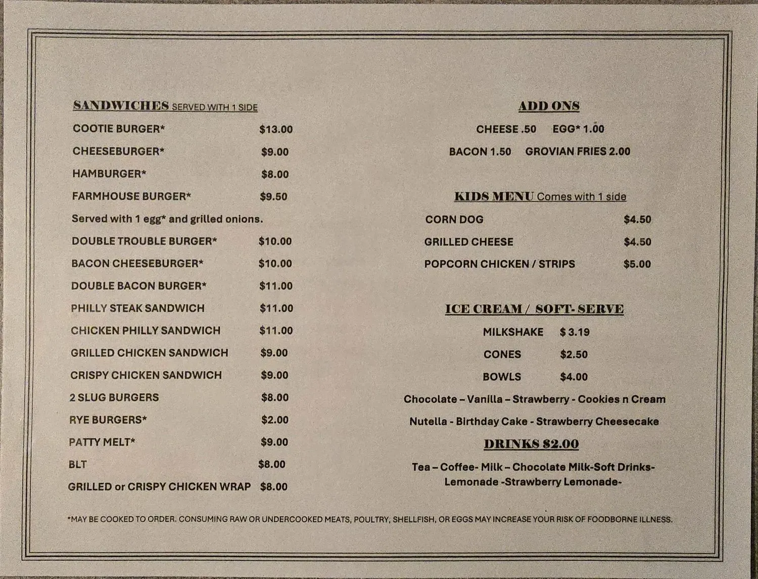 Menu 1